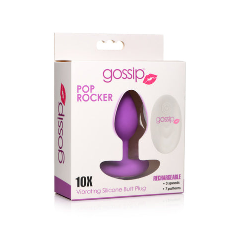 Gossip Pop Rocker 10 Function Rechargeable Butt Plug Violet