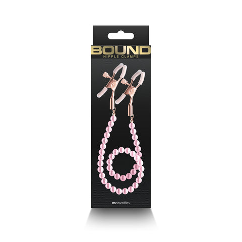 Bound Nipple Clamps Dc1 Pink