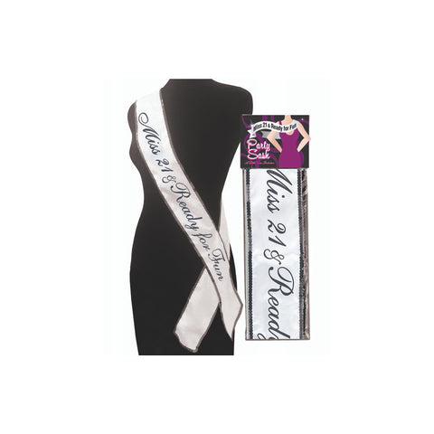 Miss 21 And Ready For Fun Sash