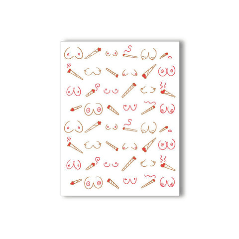 Doobies & Boobies Naughtykard