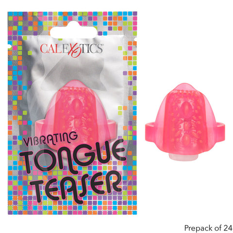Foil Pack Vibrating Tongue Teaser Prepack Of 24 Pink