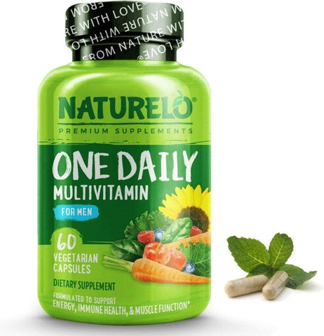NATURELO One Daily Multivitamin for Men 60 Capsules 2 Month Supply