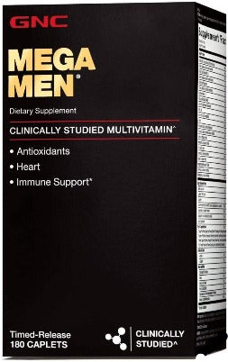 GNC Mega Men Multivitamin 180 Count Antioxidants Immune Support