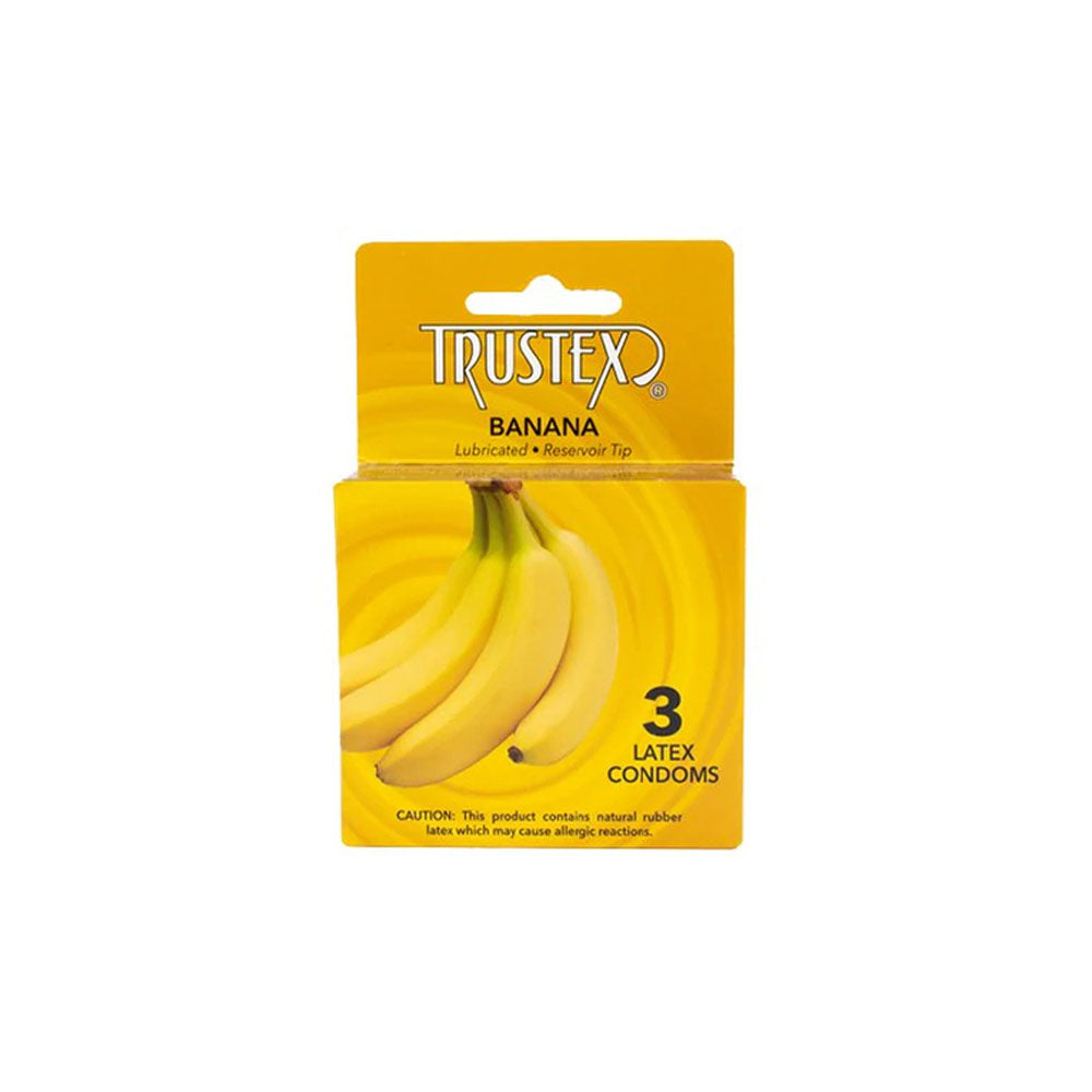Trustex Banana Flavored Condoms 3 Pk