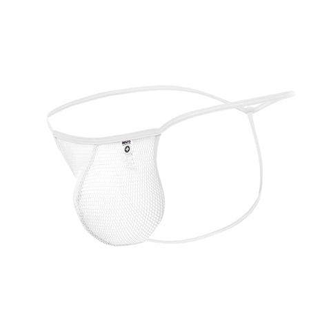 Mesh Boy Thong White L/Xl
