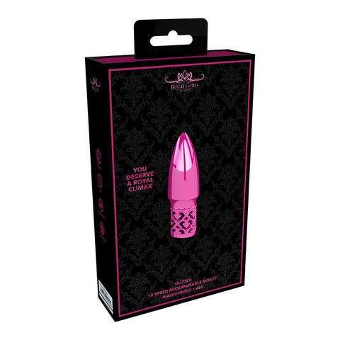 Royal Gems Glitter Rechargeable Abs Bullet Pink