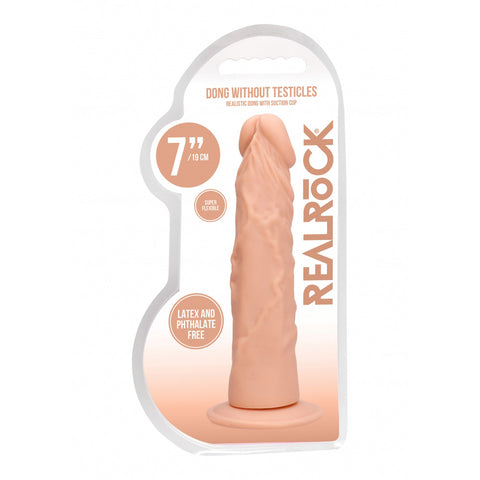 Realrock Dong Without Testicles 7 Inch Flesh