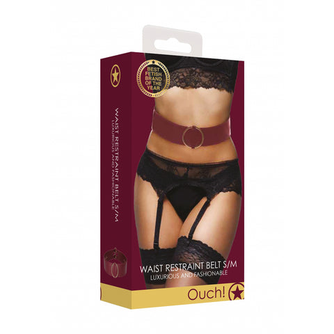 Ouch! Halo Waist Belt S/M Burgundy