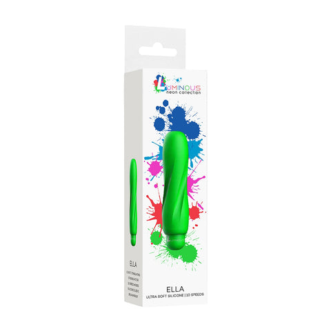 Luminous Ella Abs Bullet With Silicone Sleeve 10-Speeds Green