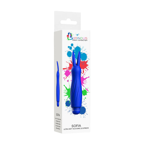 Luminous Sofia Abs Bullet With Silicone Sleeve 10-Speeds Royal Blue