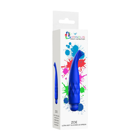 Luminous Zoe Abs Bullet With Silicone Sleeve 10-Speeds Royal Blue