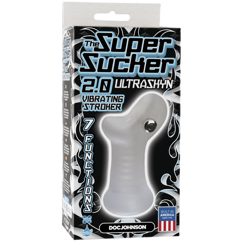 The Super Sucker 2.0 - ULTRASKYN Vibrating Stroker - Clear
