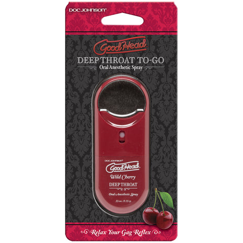 Goodhead Deep Throat Spray To-Go – Wild Cherry - .33 oz.