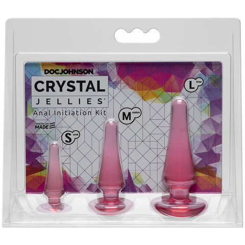 Crystal Jellies Anal Initiation Kit Pink