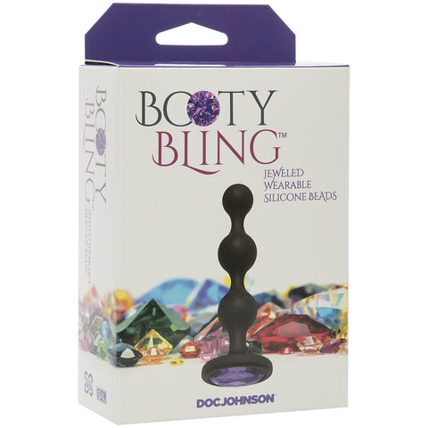 Booty Bling Jeweled Wearable Silicone Beads Purple