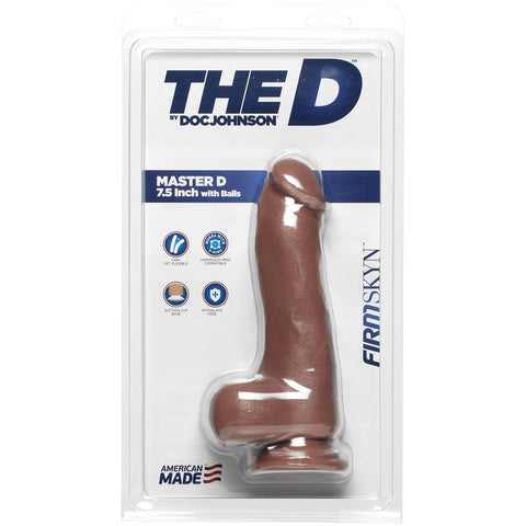 The D Master D 7.5 Inch With Balls Firmskyn Caramel