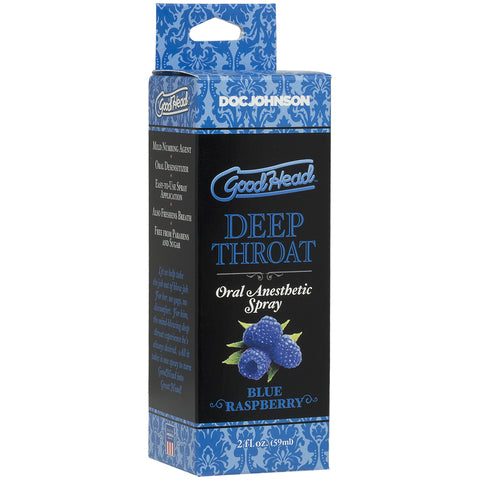 Goodhead Deep Throat Spray Blue Raspberry 2 oz.