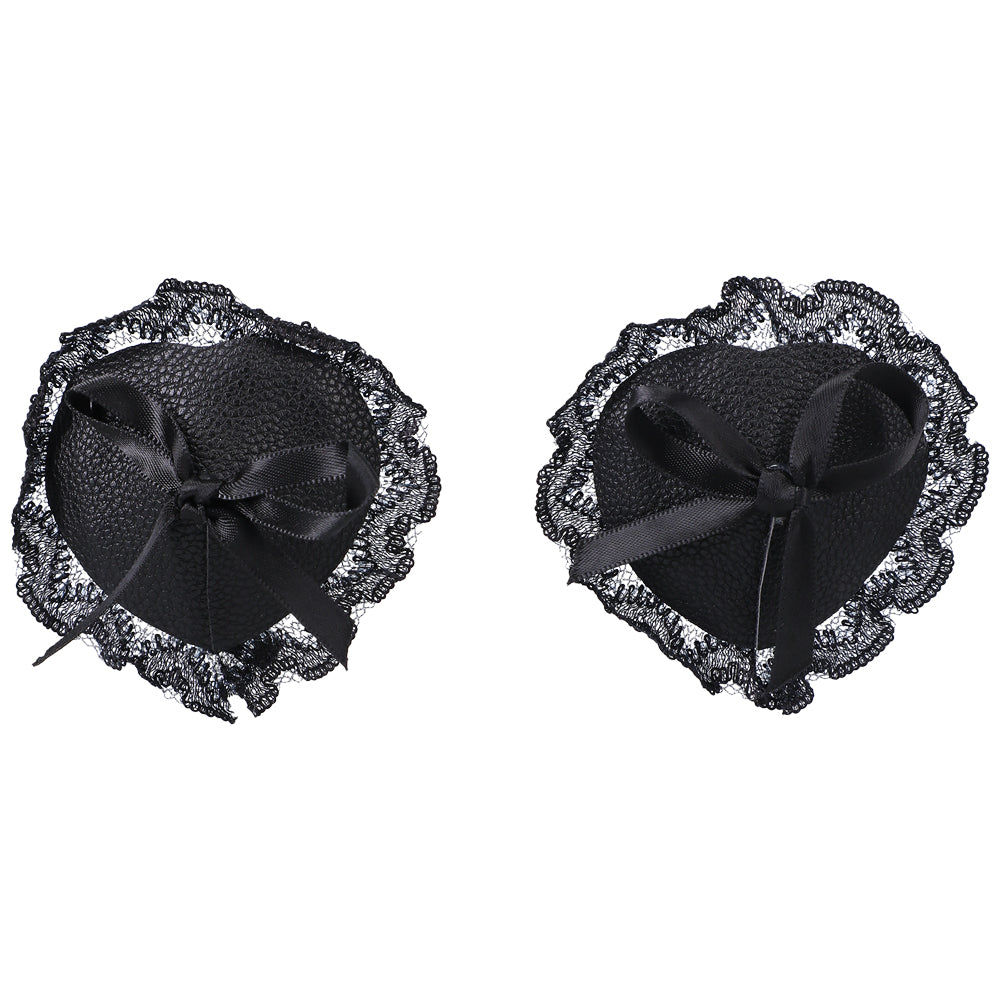 Lace Nipple Pasties In A Bag Black
