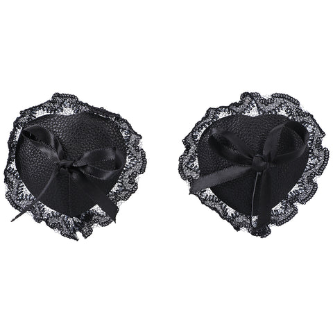 Lace Nipple Pasties In A Bag Black