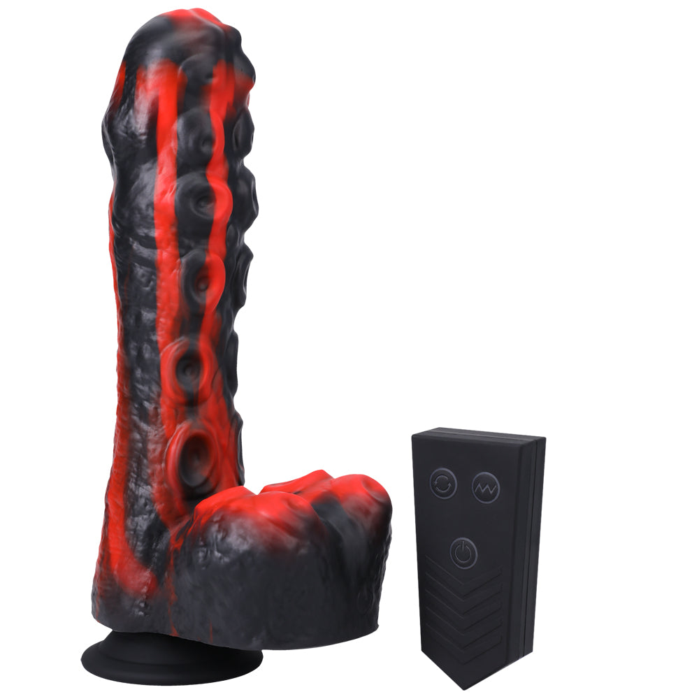 Fort Troff Tendril Thruster Mini Fuck Machine Rechargeable Silicone With Remote Red/Black