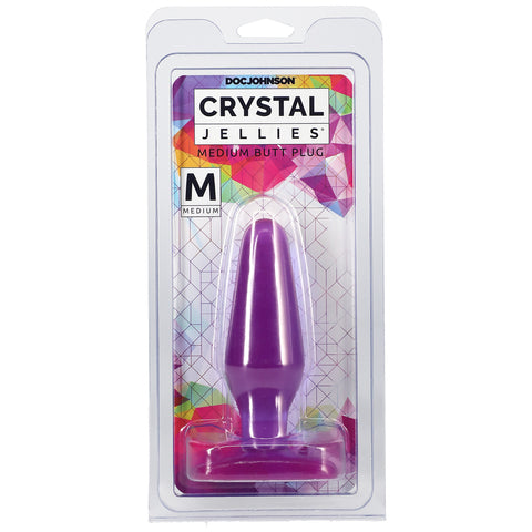 Crystal Jellies - Medium Butt Plug Purple
