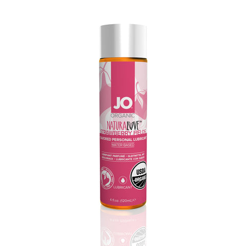 JO Naturalove Organic Lubricant Strawberry 4 oz.