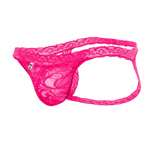 Lace Jockstrap Hot Pink S/M