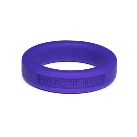Classic 1.4 Inch (36 mm) Silicone Med. Stretch Penis Ring Purple