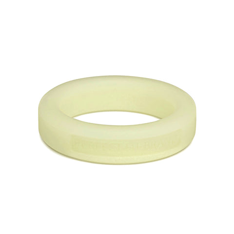 Classic 1.4 Inch (36 mm) Silicone Med. Stretch Penis Ring Glow In The Dark