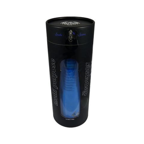 Blue Suede Aluminum Dispenser 500 ml.