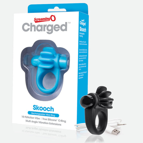 Charged Skooch Ring Blue 1 Ct