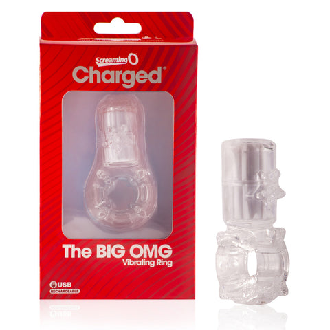 Big Omg Vibrating Ring Clear 1 Ct