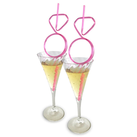 Glitterati Diamond Straw Set 8Ct