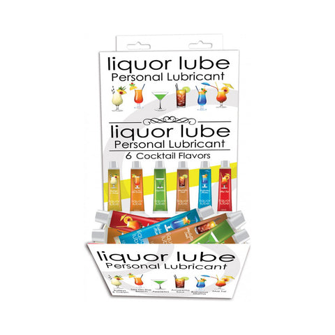 Liquor Lube 10Ml Tubes Six Assorted Flavors 72Pc Display