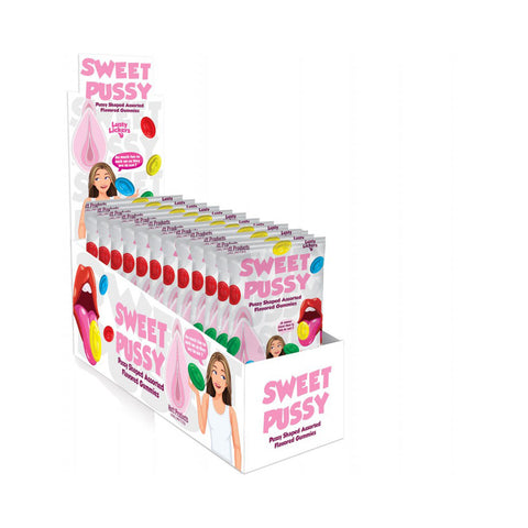 Sweet Pussy Gummies 4 Assorted Fruit Flavors 12Pc Display