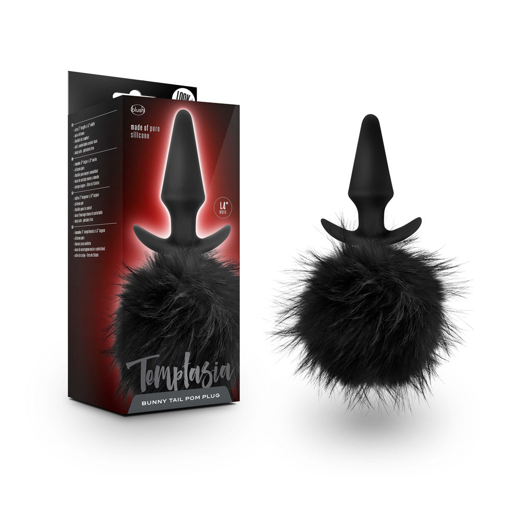 Temptasia Bunny Tail Pom Plug Black