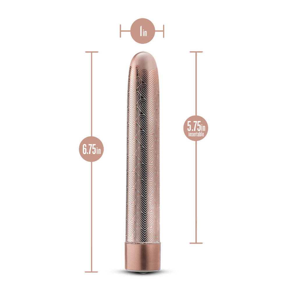 The Collection Lattice 7 Inch Rechargeable Vibe Rose Gold