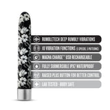 The Collection Eden 7 Inch Rechargeable Vibe Black