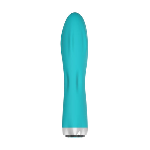 Iconic Charm Classic Travel Size Vibrator Aqua