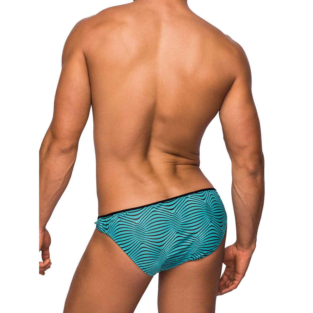 Tranquil Abyss Mini Bikini Seafoam/Blk Small