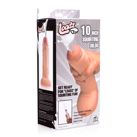 Loadz Dual Density Squirt Cock 10 Inch