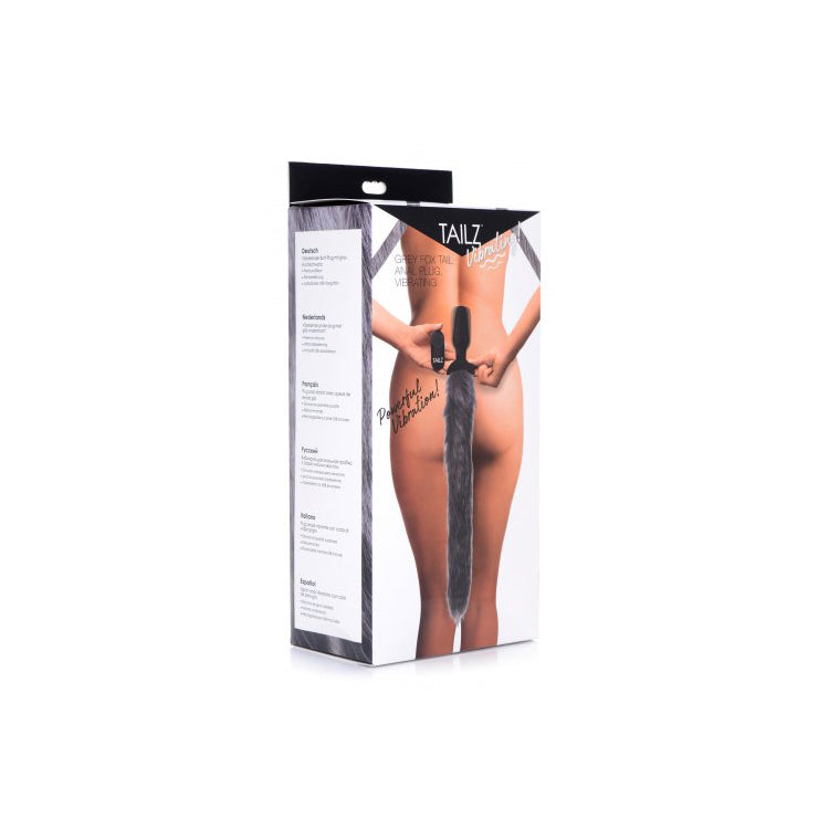 Tailz Vibrating Gray Fox Tail