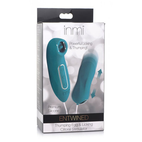 Inmi Entwined Thumping Egg & Licking Clit Stimulator