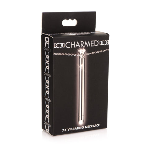 Charmed 7X Vibrating Necklace Silver