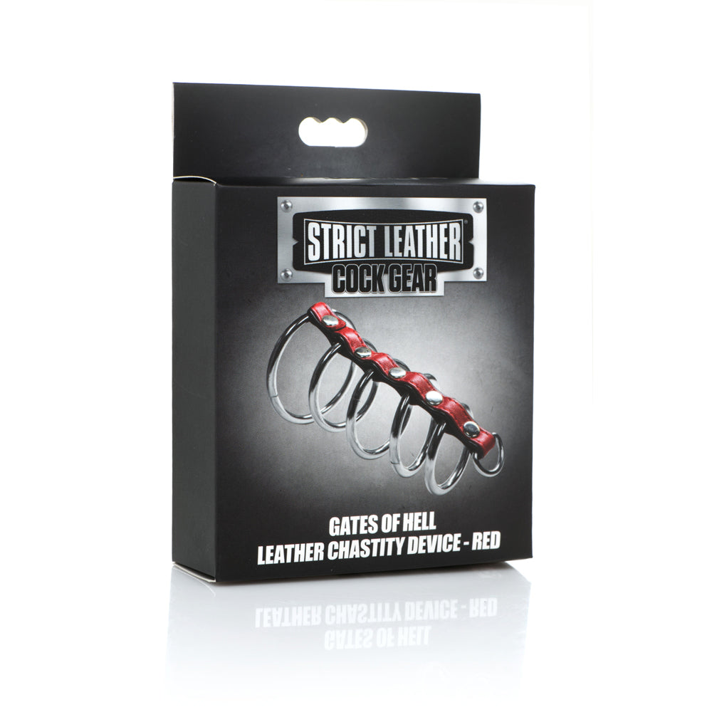 Strict Leather Cock Gear Leather And Steel Gates Of Hell Red