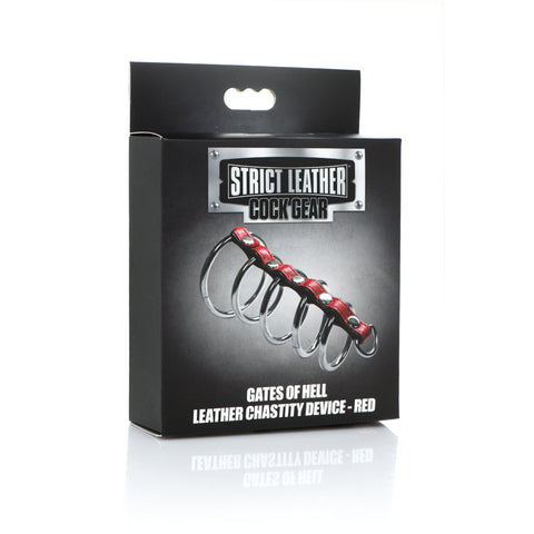 Strict Leather Cock Gear Leather And Steel Gates Of Hell Red