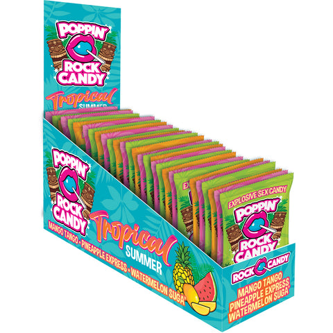 Popping Rock Candy Display Tropical Summer 36Ct Display