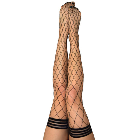 Michelle Black Large Net Fishnet Size B
