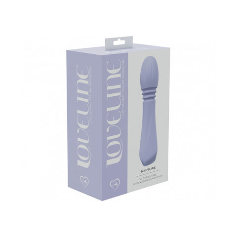 Rapture 10 Speed Vibe Silicone Rechargeable Waterproof Lavender