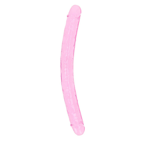 Realrock Crystal Clear Double Dong 18 inch Pink